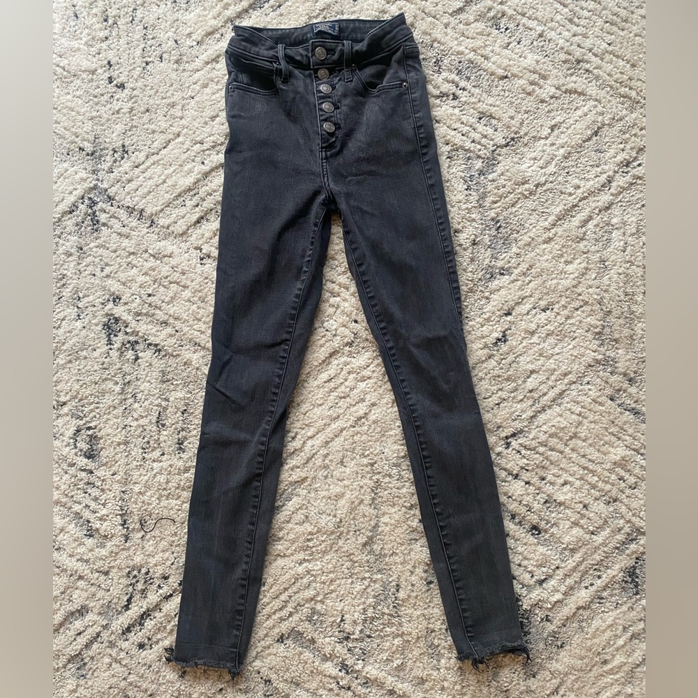 Abercrombie & Fitch Curve Love High Rise Super Skinny Ankle Jean